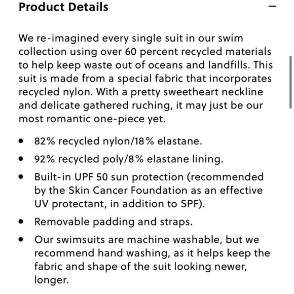 New with tags. Unused. J. Crew lined swimsuit. Bright Cerise. Size 12. - Picture 2 of 7